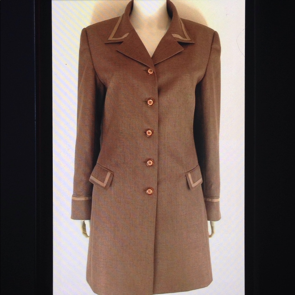 John Meyer Tailored Lined Button Career Overcoat - image 1